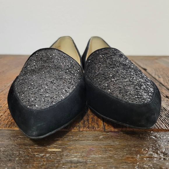Nine West 'Abay' Pointed Toe Glitter Flats - Picture 2 of 7
